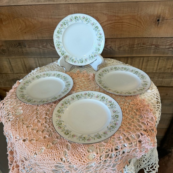 Vintage 6 inch bread plates, Set of 4, Johann Haviland, Forever Spring - Picture 2 of 8